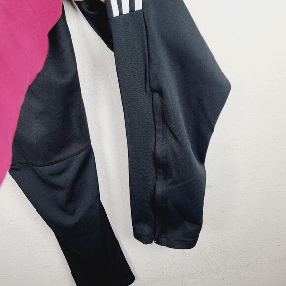 Adidas Men's Black Essentials Climalite Stripes Run Athletic Track Pant Size XL - Picture 5 of 7